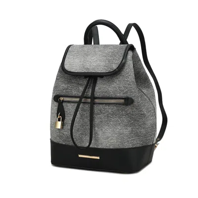 Mkf Collection By Mia K Porsha Vegan Leather Women's Backpack In Black