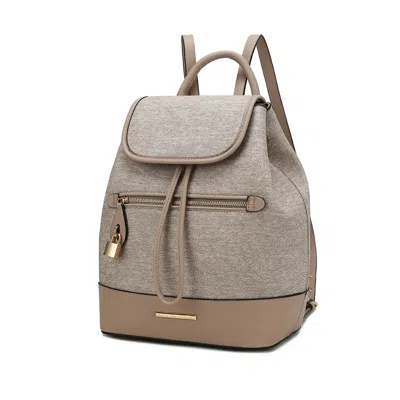 Mkf Collection By Mia K Porsha Vegan Leather Women's Backpack By Mia K In Gray