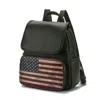 Mkf Collection By Mia K Regina Printed Flag Vegan Leather Women's Backpack In Green