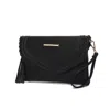 Mkf Collection By Mia K Remi Crossbody Shoulder Bag Vegan Leather Women Purse By Mia K In Black