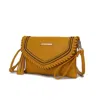 Mkf Collection By Mia K Remi Crossbody Shoulder Bag Vegan Leather Women Purse By Mia K In Yellow