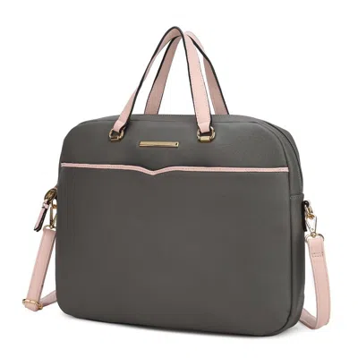 Mkf Collection By Mia K Rose Briefcase Handbag In Grey