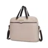 Mkf Collection By Mia K Rose Shoulder Briefcase Laptop Case In Beige