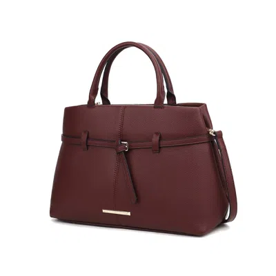 Mkf Collection By Mia K Rubia Women's Satchel Bag By Mia K In Burgundy
