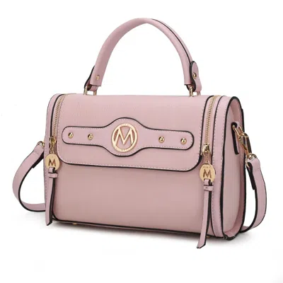Mkf Collection By Mia K Sabrina Shoulder Vegan Leather Women's Handbag In Gold