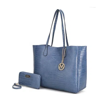 Mkf Collection By Mia K Sadie Oversize Tote & Wallet Set In Multi