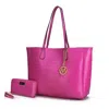 Mkf Collection By Mia K Sadie Oversize Tote & Wallet Set In Pink