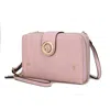 Mkf Collection By Mia K Sage Cell-phone - Wallet Crossbody Bag With Optional Wristlet In Gold