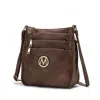 Mkf Collection By Mia K Salome Women's Multi-compartment Crossbody Bag By Mia K In Brown