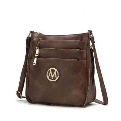 Mkf Collection By Mia K Salome Women's Multi-compartment Crossbody Bag By Mia K In Brown