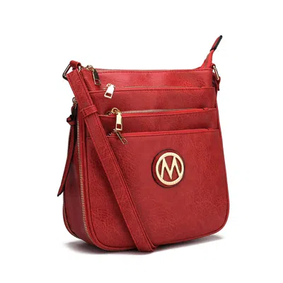 Mkf Collection By Mia K Salome Women's Multi-compartment Crossbody Bag By Mia K In Red