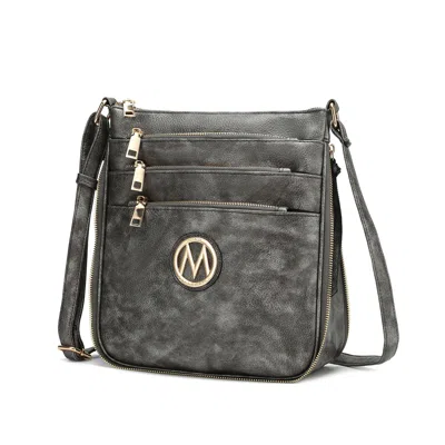 Mkf Collection By Mia K Salome Women's Multi-compartment Crossbody Bag By Mia K In Silver