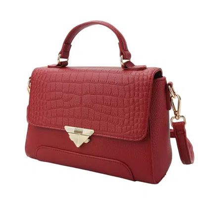 Mkf Collection By Mia K Saphira Women's Satchel Bag By Mia K In Red