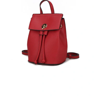 Mkf Collection By Mia K Serafina Vegan Leather Women's Backpack In Red