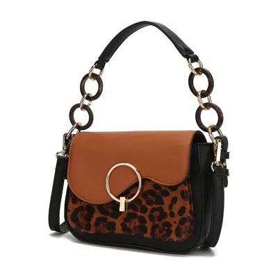 Mkf Collection By Mia K Serena Shoulder Crossbody Women's Handbag Animal Print By Mia K In Green