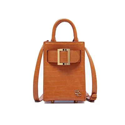 Mkf Collection By Mia K Shannon Mini Crossbody Phone Bag Women's Handbag In Orange