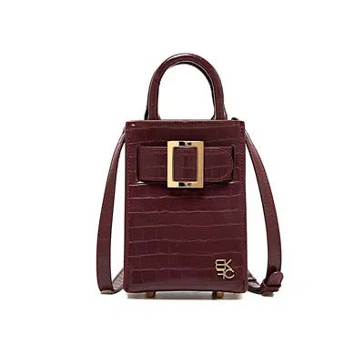 Mkf Collection By Mia K Shannon Mini Crossbody Phone Bag Women's Handbag In Burgundy