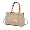 Mkf Collection By Mia K Sirna M Signature Tote Bag By Mia K In Beige