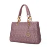 Mkf Collection By Mia K Sirna M Signature Tote Bag By Mia K In Purple