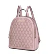 Mkf Collection By Mia K Sloane Vegan Leather Multi Compartment Backpack In Gold