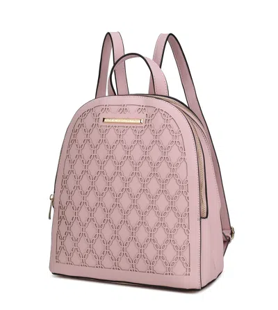 Mkf Collection By Mia K Sloane Vegan Leather Multi Compartment Backpack In Gold