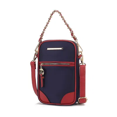 Mkf Collection By Mia K Sue Women's Crossbody Bag, Nylon Shoulder Bag Female Crossover By Mia K In Blue