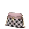 Mkf Collection By Mia K Suki Checkered Crossbody Handbag In Pink