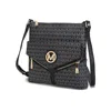 Mkf Collection By Mia K Tania Crossbody Vegan Leather Handbag In Black