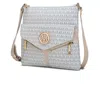 Mkf Collection By Mia K Tania Crossbody Vegan Leather Handbag In White