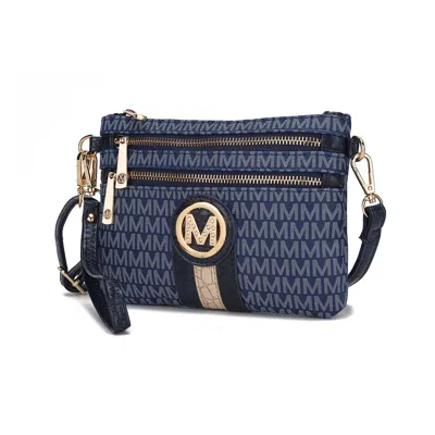 Mkf Collection By Mia K Tarren Crossbody Bag Signature Shoulder Bag Wristlet Bag Purse By Mia K In Blue