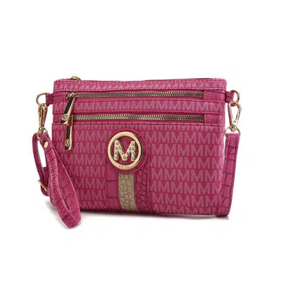 Mkf Collection By Mia K Tarren Crossbody Bag Signature Shoulder Bag Wristlet Bag Purse By Mia K In Pink