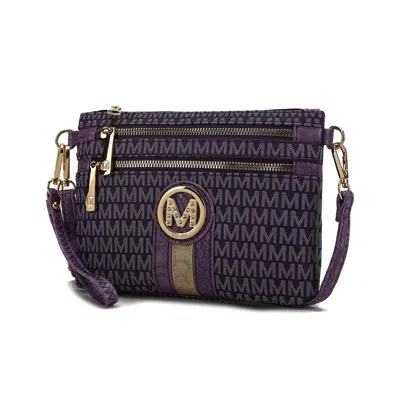 Mkf Collection By Mia K Tarren Crossbody Bag Signature Shoulder Bag Wristlet Bag Purse By Mia K In Purple