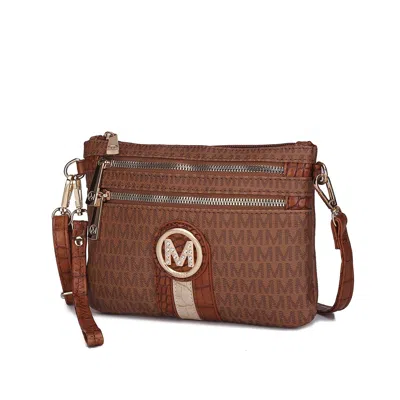 Mkf Collection By Mia K Tarren Crossbody Bag Signature Shoulder Bag Wristlet Bag Purse By Mia K In Sand