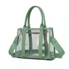 Mkf Collection By Mia K Tatiana Clear Women's Tote Bag By Mia K In Green