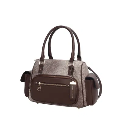 Mkf Collection By Mia K Thalia Women's Satchel Bag By Mia K In Beige