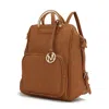 Mkf Collection By Mia K Torra Milan "m" Signature Trendy Backpack In Multi