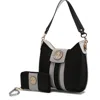 Mkf Collection By Mia K Torri Hobo Bag With Wallet In Black