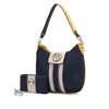 Mkf Collection By Mia K Torri Hobo Bag With Wallet In Blue
