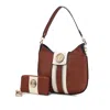 Mkf Collection By Mia K Torri Hobo Bag With Wallet In Brown