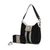 Mkf Collection By Mia K Torri Hobo Bag With Wallet By Mia K In Black