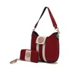 Mkf Collection By Mia K Torri Hobo Bag With Wallet By Mia K In Red