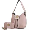 Mkf Collection By Mia K Torri Hobo Bag With Wallet In Pink