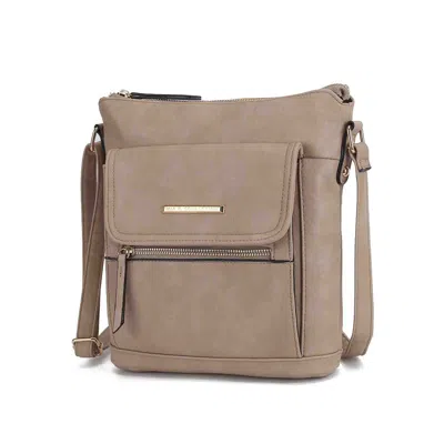 Mkf Collection By Mia K Triss Shoulder Women's Multi Compartments Handbag In Grey