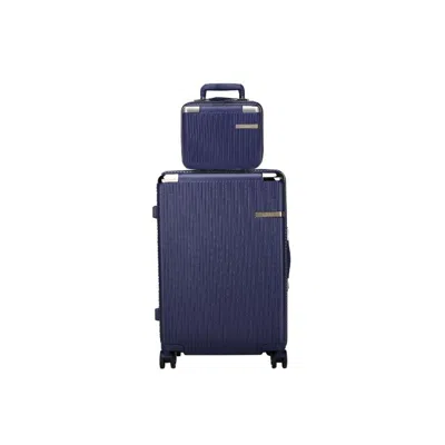 Mkf Collection By Mia K Tulum 2-piece Carry-on Luggage Set In Blue