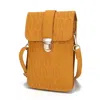 Mkf Collection By Mia K Ulla Signature Xl Phone Wallet Crossbody Handbag In Orange