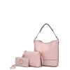 Mkf Collection By Mia K Ultimate Hobo Bag With Pouch & Wallet In Pink