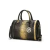 Mkf Collection By Mia K Usal Women's Croc-embossed Satchel Bag By Mia K. In Black
