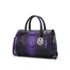 Mkf Collection By Mia K Usal Women's Croc-embossed Satchel Bag By Mia K. In Purple