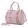 Mkf Collection By Mia K Valeria Satchel Handbag With Keyring In Pink