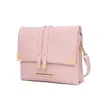 Mkf Collection By Mia K Valeska Crossbody Women's Handbag Purse Multi Compartments By Mia K In Pink